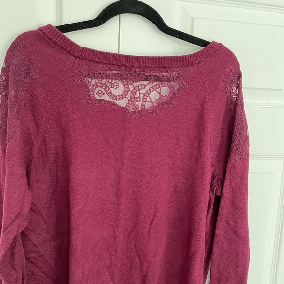 Women's Torrid Sweater with Lace Detail - Picture 2 of 4